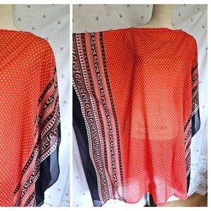 Caftan Style Sheer Coverup One Size NWT